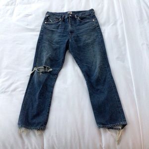 Citizens of humanity dree crop high rise slim straight